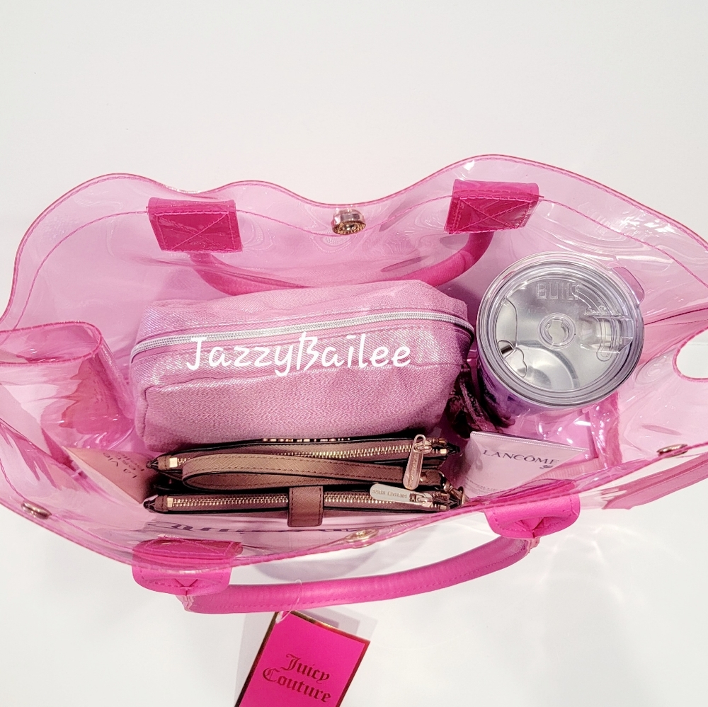 Juicy Couture Clear Pink Tote - Picture 4 of 6